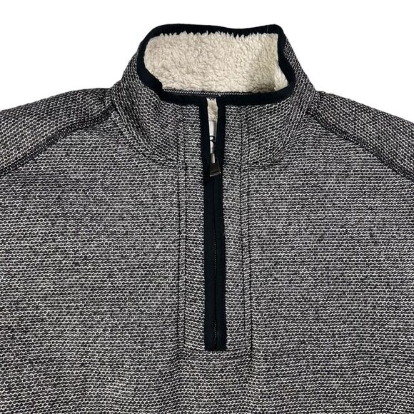 Orvis Fleece Lined Quarter Zip Pullover Medium Sweater Sweatshirt Cozy Warm - Picture 6 of 11